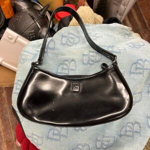 Black Leather Shoulder Bag